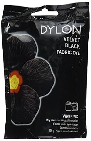 Dylon Permanent Fabric Dye, Velvet Black, 100g