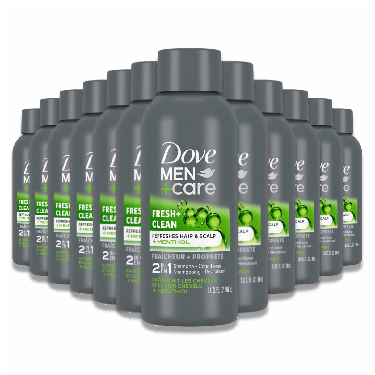 Dove Men+Care Fortifying 2-in-1 Shampoo and Conditioner Fresh and Clean, 12 oz