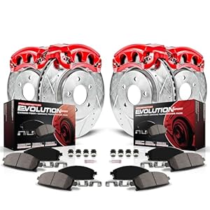 Power Stop KC2853 1-Click Performance Brake Kit with Calipers