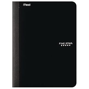 Five Star Composition Book, Notebook, Wide Ruled Paper, 100 Sheets
