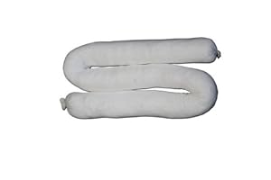 Enpac ENP 40OS34 Oil Only Sorbent Sock, 3" Diameter x 4' Length, Medium, White