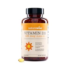NatureWise Vitamin D3 5000 IU, 360 Softgels, 1-Year Supply
