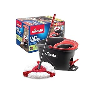 Vileda EasyWring Microfibre Spin Mop & Bucket Floor Cleaning System