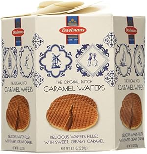 DAELMANS Caramel Stroopwafels Authentic Soft Toasted Dutch Waffles (8.11 oz)