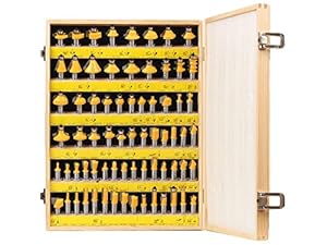 YONICO 17702 70 Piece Router Bit Set 1/2" Shank