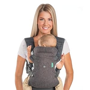 Infantino Flip 4-in-1 Convertible Baby Carrier, Gray