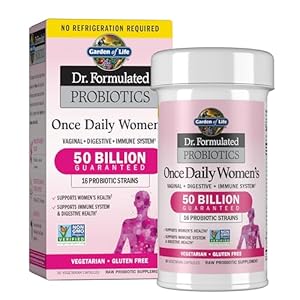 Garden of Life Once Daily Dr. Formulated Probiotics for Women 50 Billion CFU, 30 Capsules