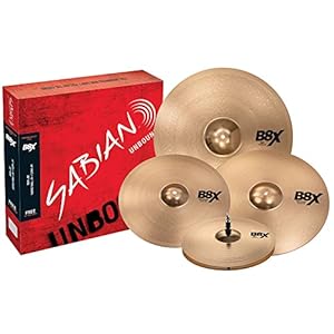 Sabian B8X Performance Set Plus - 14"/16"/20" + Free 18" Thin Crash