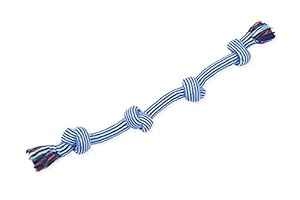 Mammoth Flossy Chews Extra 4-Knot Rope Tug Large 27 Inch