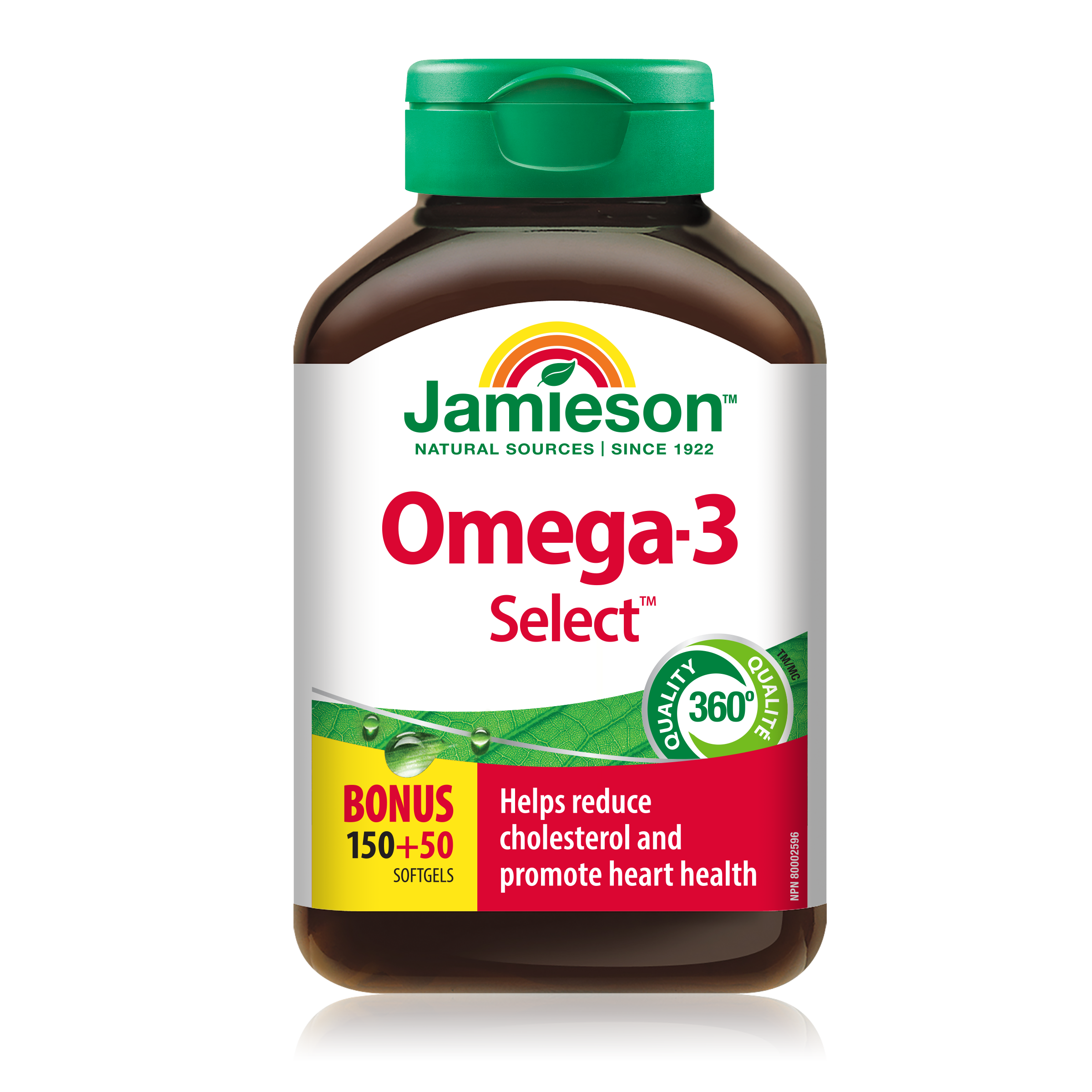 Jamieson Omega-3 Select 1000 mg, 200 Softgels