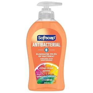Softsoap Antibacterial Liquid Hand Soap Pump, Crisp Clean, 11.25 fl oz
