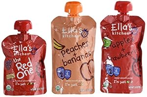 Ella's Kitchen Organic 6+ Months Baby Food, Fruits Variety Pack, 18 Count