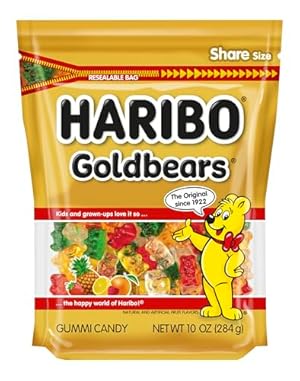HARIBO Goldbears, Gummi Candy, 10 oz Resealable Bag