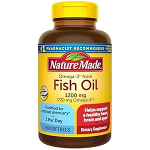 Nature Made Fish Oil 1200 mg Ethyl Esters, 100 Softgels