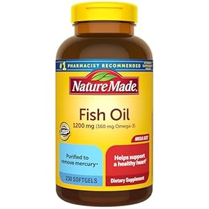 Nature Made Fish Oil Omega 3 Supplements, 1200 mg, 230 Softgels