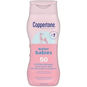 Coppertone WaterBabies Baby Sunscreen Lotion SPF 50, 8 Fl Oz