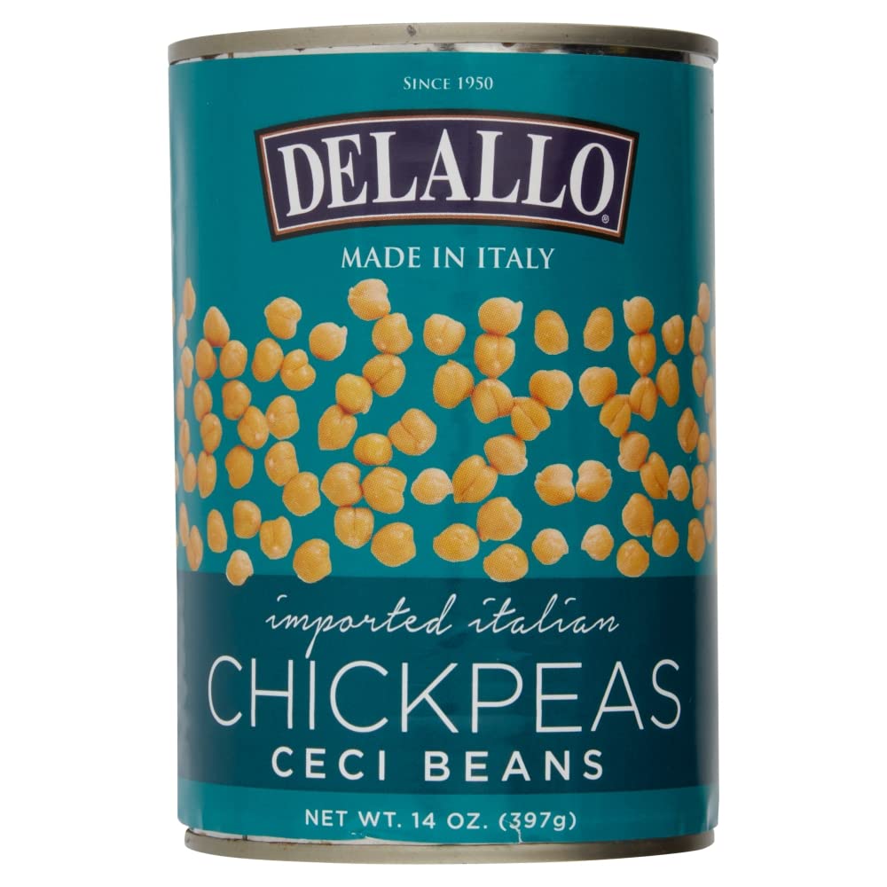 DeLallo Italian Chickpeas, 14 oz Can, 4-Pack