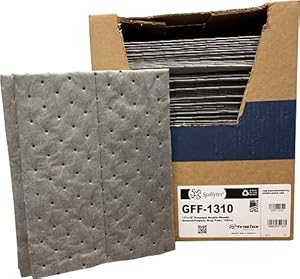 Spilfyter Universal Heavy Duty Absorbent Pads | 13" x 10", Three Ply | 100 Count | GFF-1310