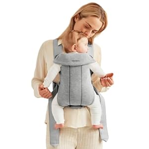 BabyBjörn Baby Carrier Mini, Light Gray, 3D Jersey