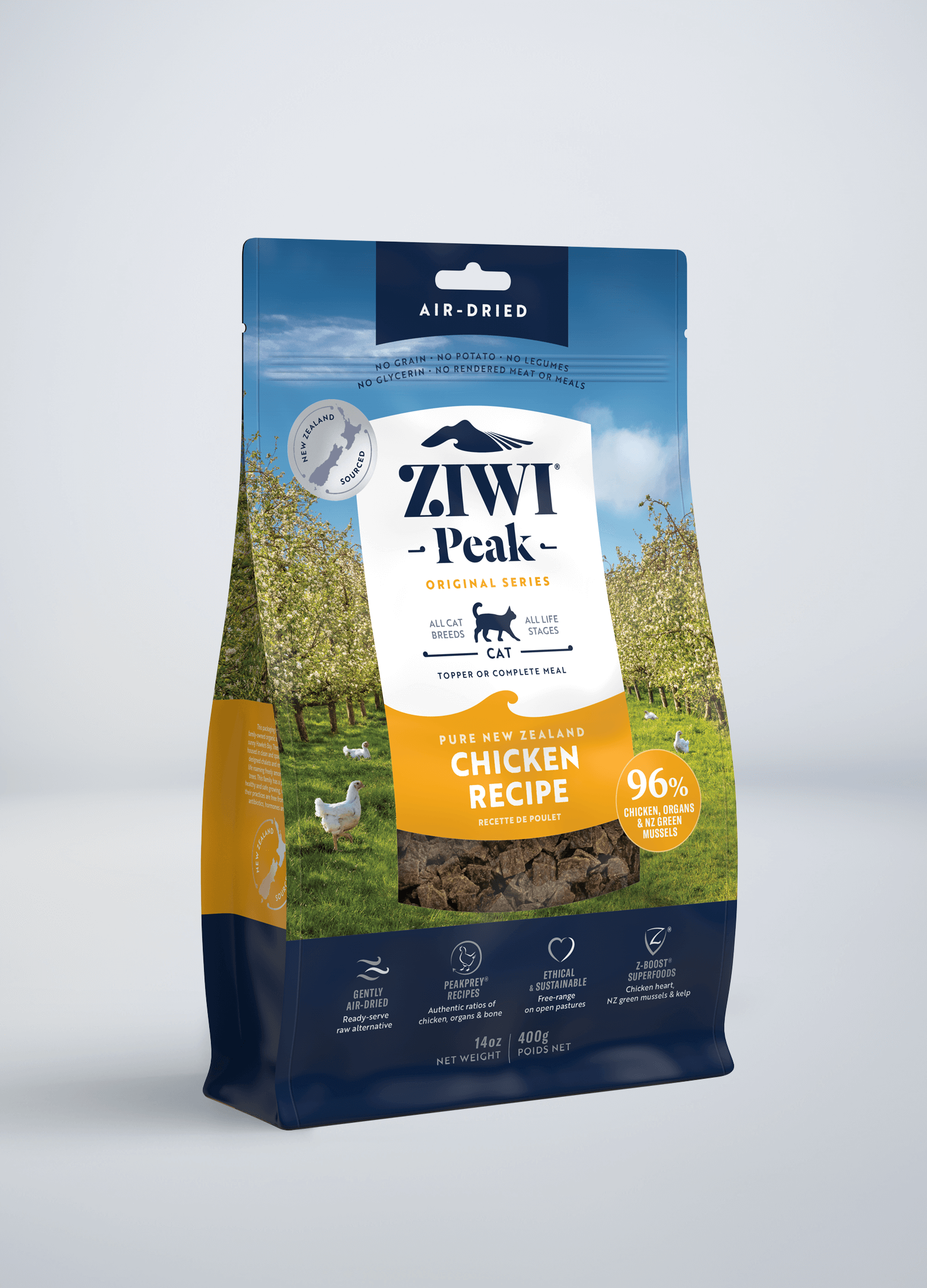 ZIWI Peak Air-Dried Cat Food – Chicken, 14 oz