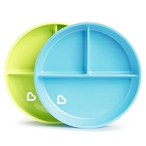 Munchkin Stay Put Suction Plates, 3 Divided Sections