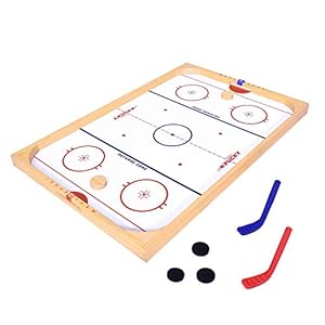GoSports Ice Pucky Wooden Tabletop Hockey Game