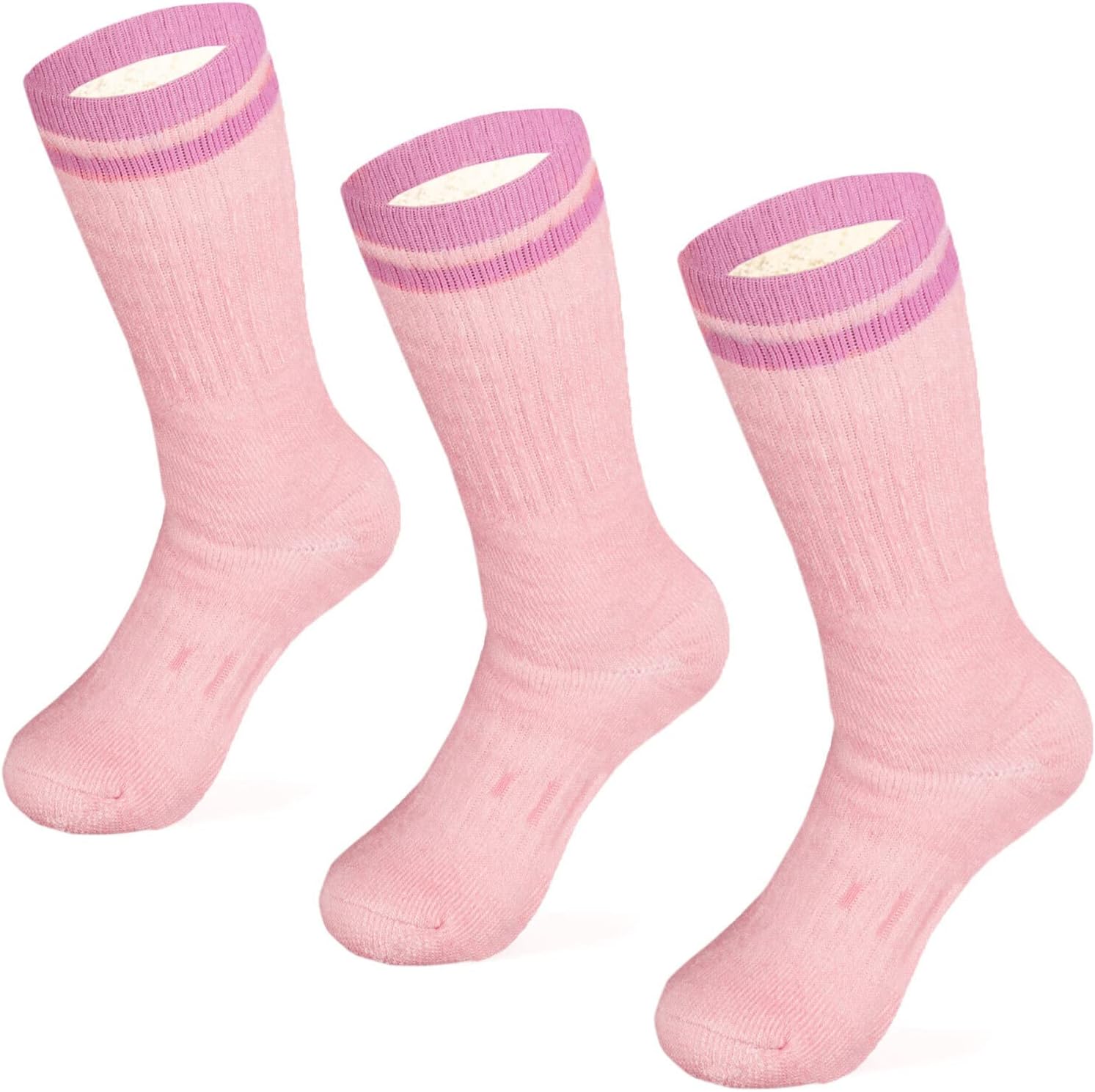MERIWOOL Merino Wool Hiking Socks for Men and Women – 3 Pairs Midweight Cushioned