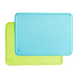 Munchkin Spotless Silicone Placemats for Kids, 2-Pack