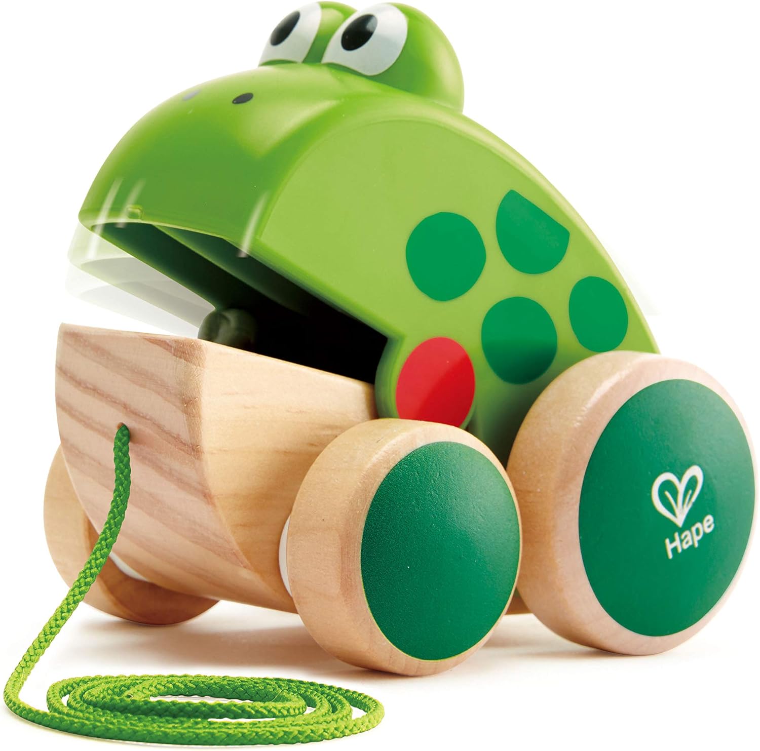 Hape Frog Pull-Along Wooden Toddler Toy