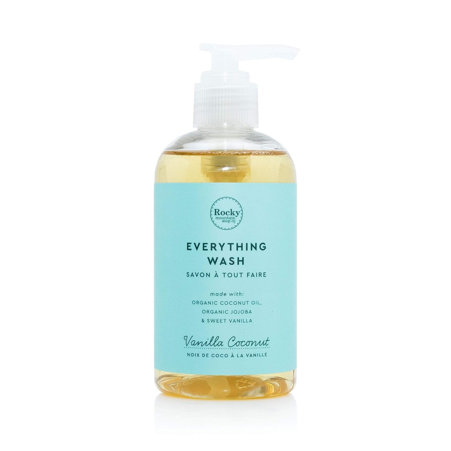 ROCKY MOUNTAIN SOAP CO Vanilla Coconut Natural Hand & Body Soap Dispenser 8.1 oz