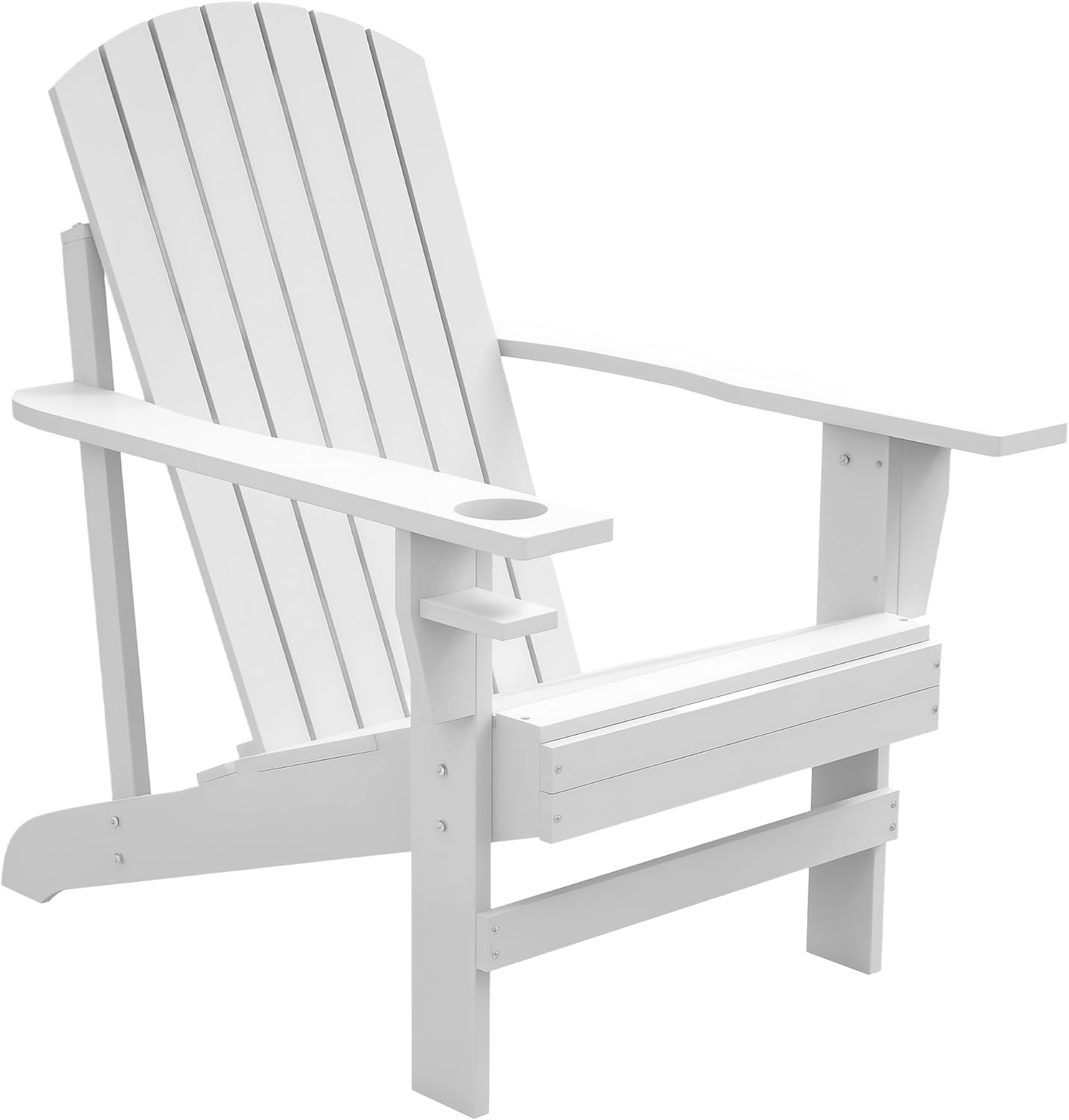 Outsunny Wooden Adirondack Chair, White