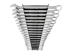 TEKTON Combination Wrench Set with Rack, 19-Piece (1/4-1-1/4 in.)