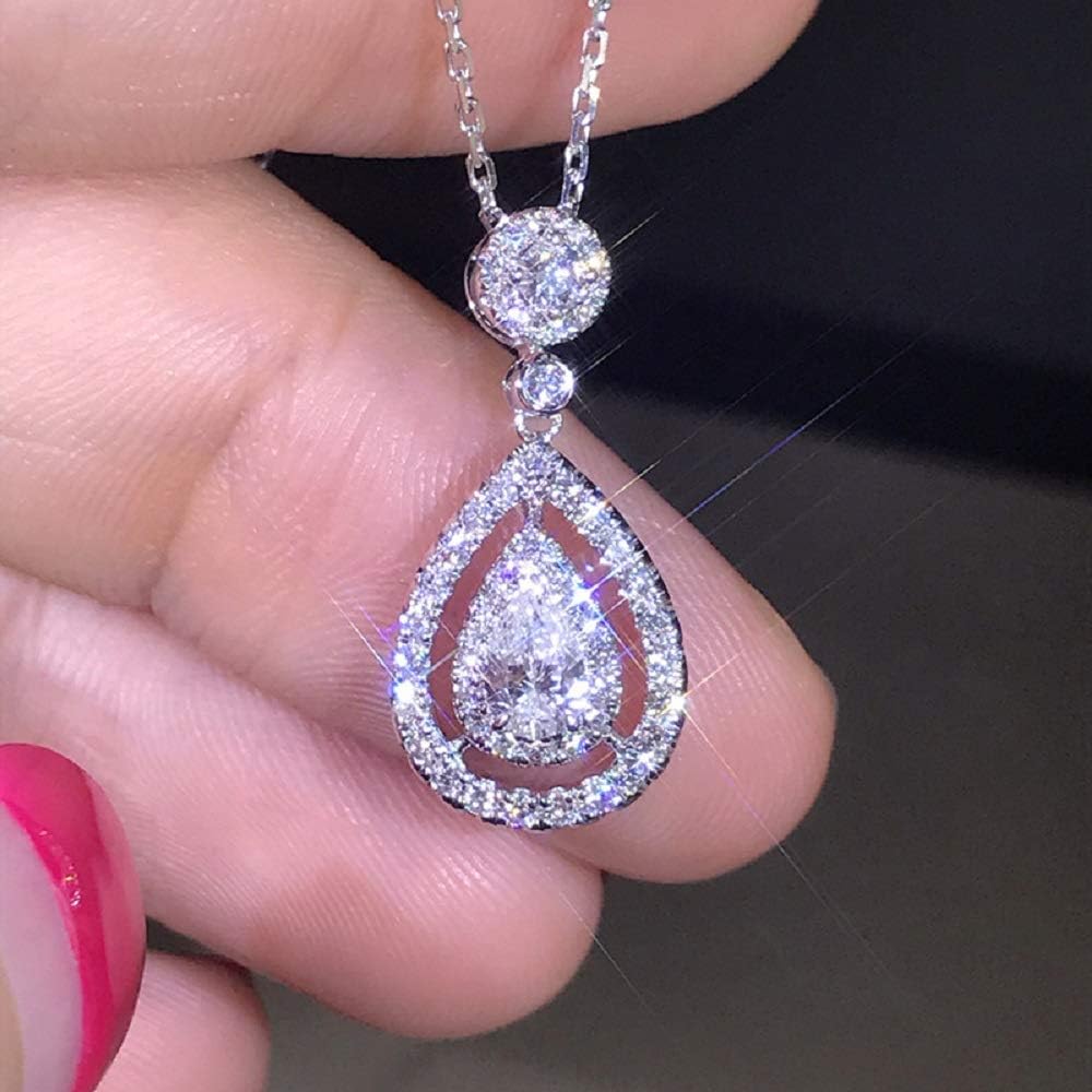 WANGYUSHENG Rose Gold Tone & Silver Tone Cubic Zirconia Y-Shaped Necklace