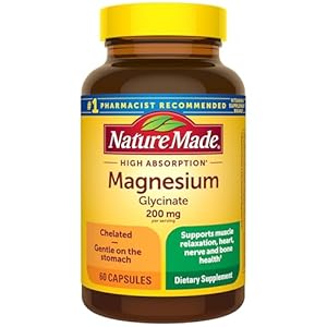 Nature Made Magnesium Glycinate 200 mg, 60 Capsules