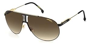 Carrera PANAMERIKA65 Aviator Sunglasses Black Gold 65mm