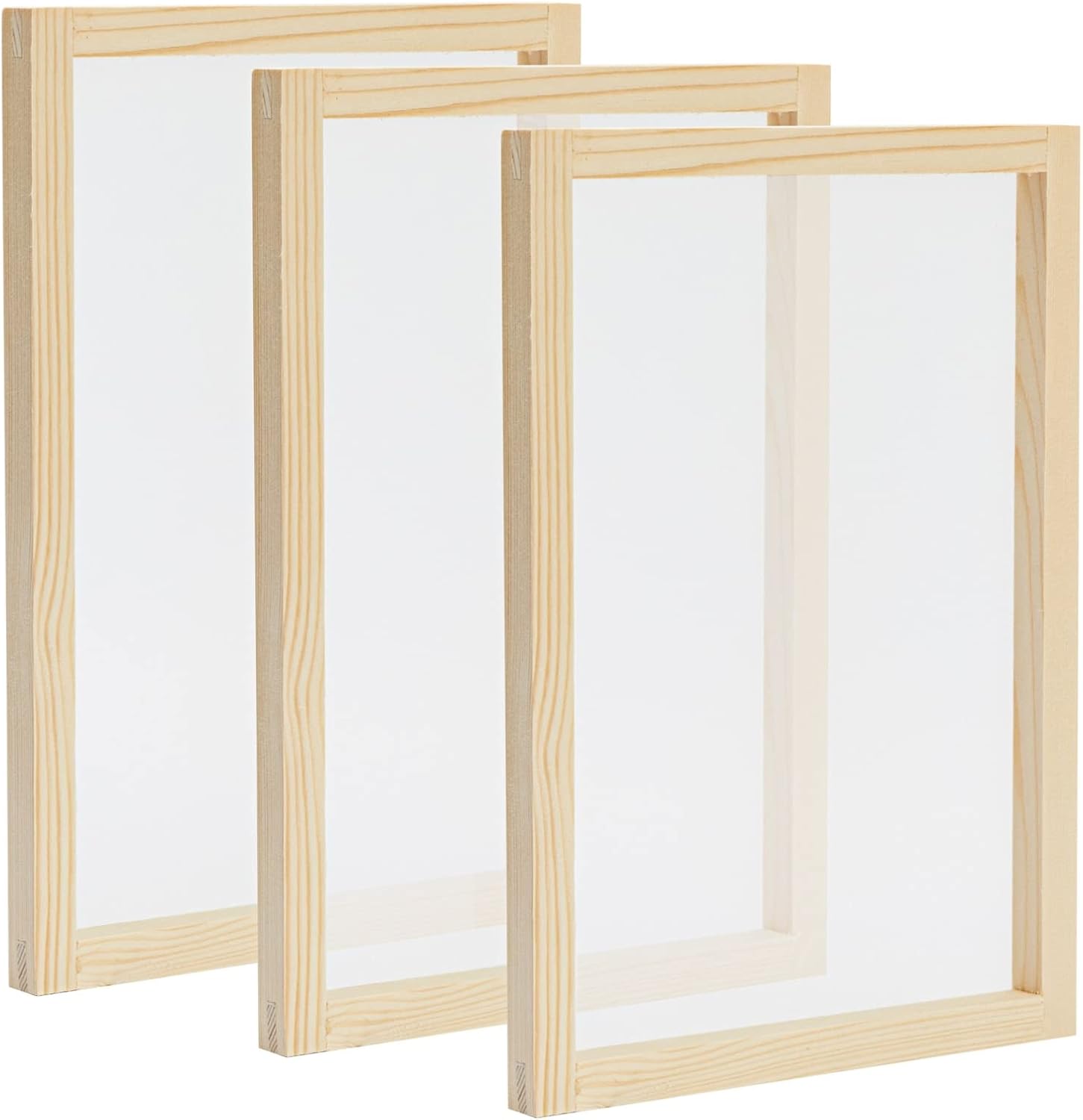 Bright Creations 3-Pack Silk Screen Printing Frame Kit, 10×14 In, 110 Mesh