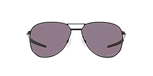 Oakley Men's OO4147 Contrail Aviator Sunglasses, Satin Gold/Prizm Black