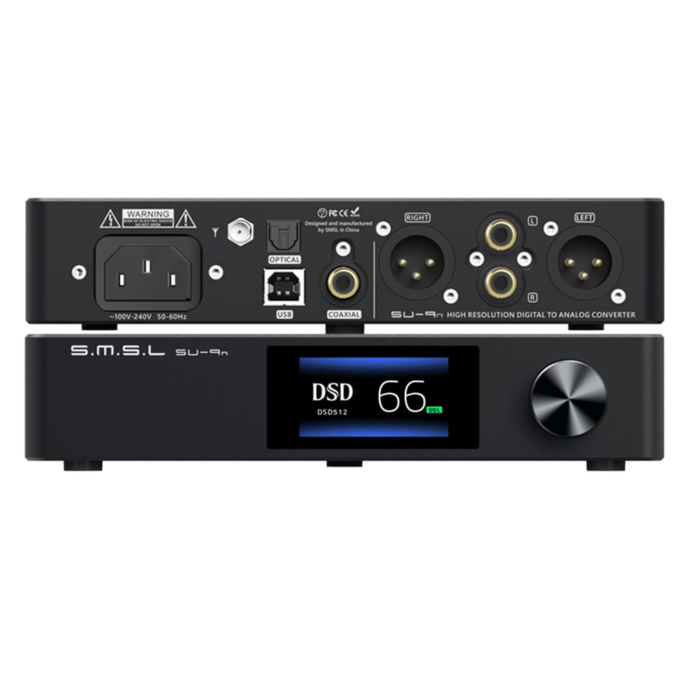 SMSL SU-9n ES9038PRO DAC Bluetooth 5.0 DSD512 with Remote