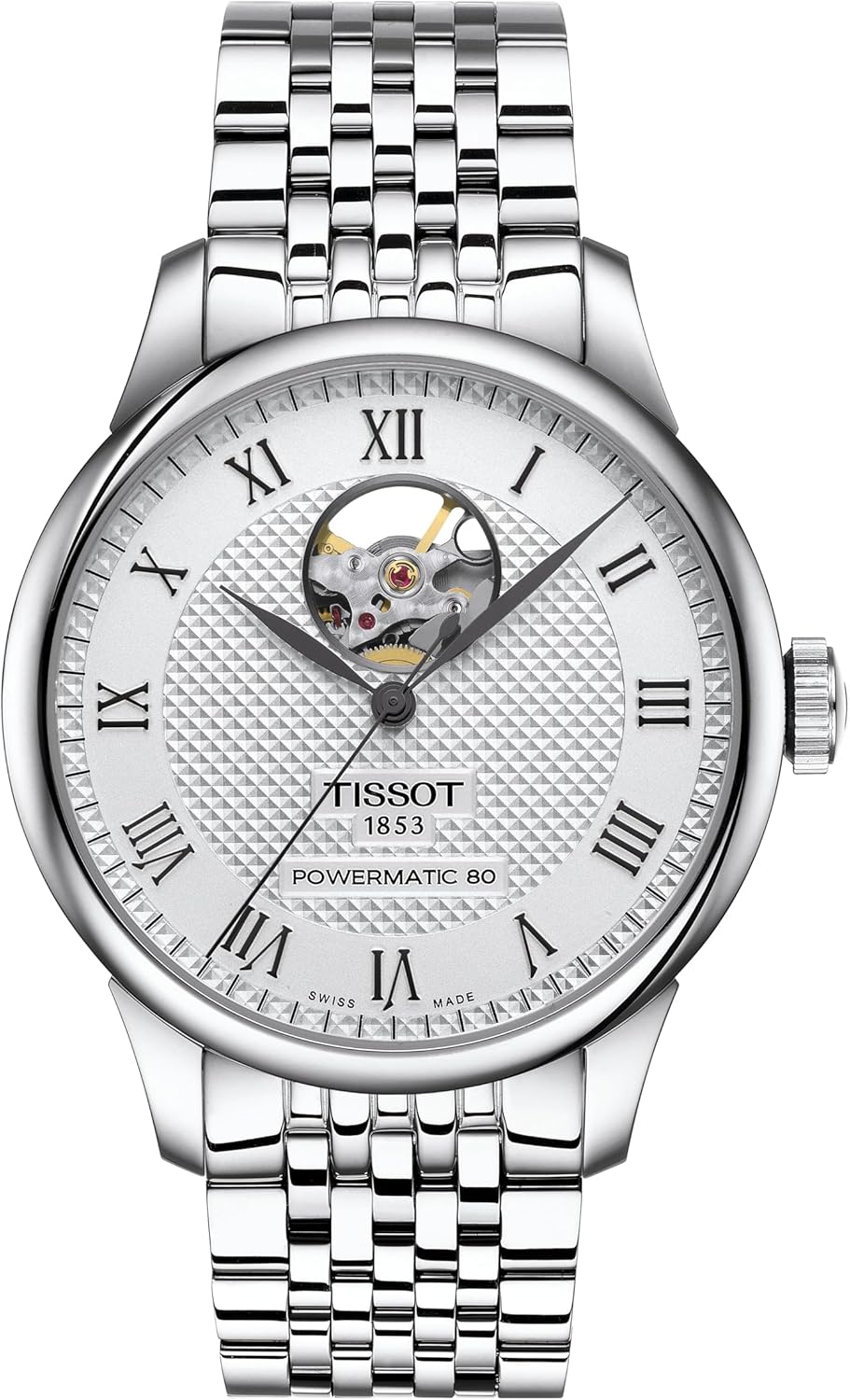 Tissot Le Locle Powermatic 80 Open Heart Men's Watch T0064071103302