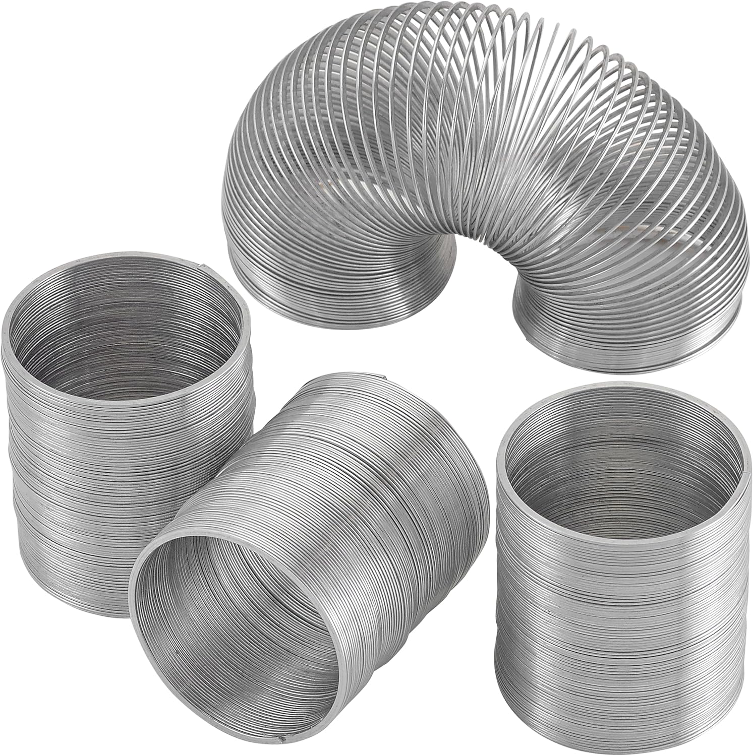 Playbees Original Metal Coil Spring Walking Toys 4 Pack 2-inch