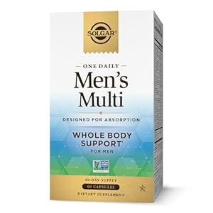 Solgar One Daily Men's Multivitamin Whole Body Support, 60 Servings