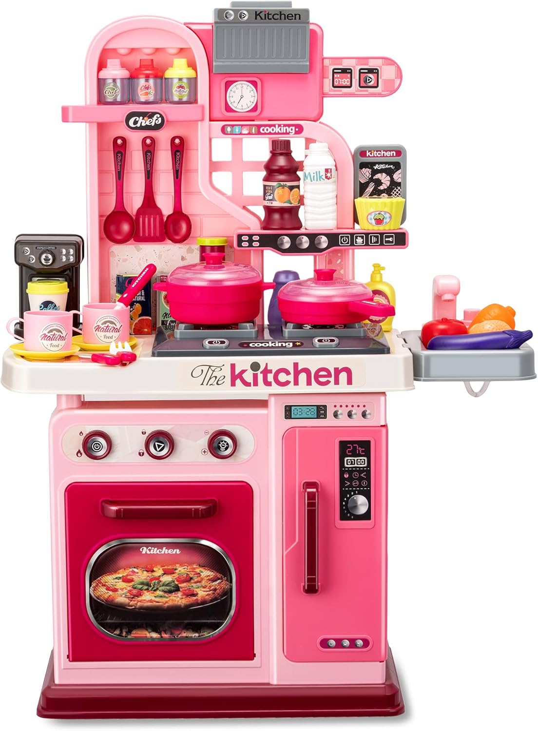 Sundaymot Kids Kitchen Playset-53pcs
