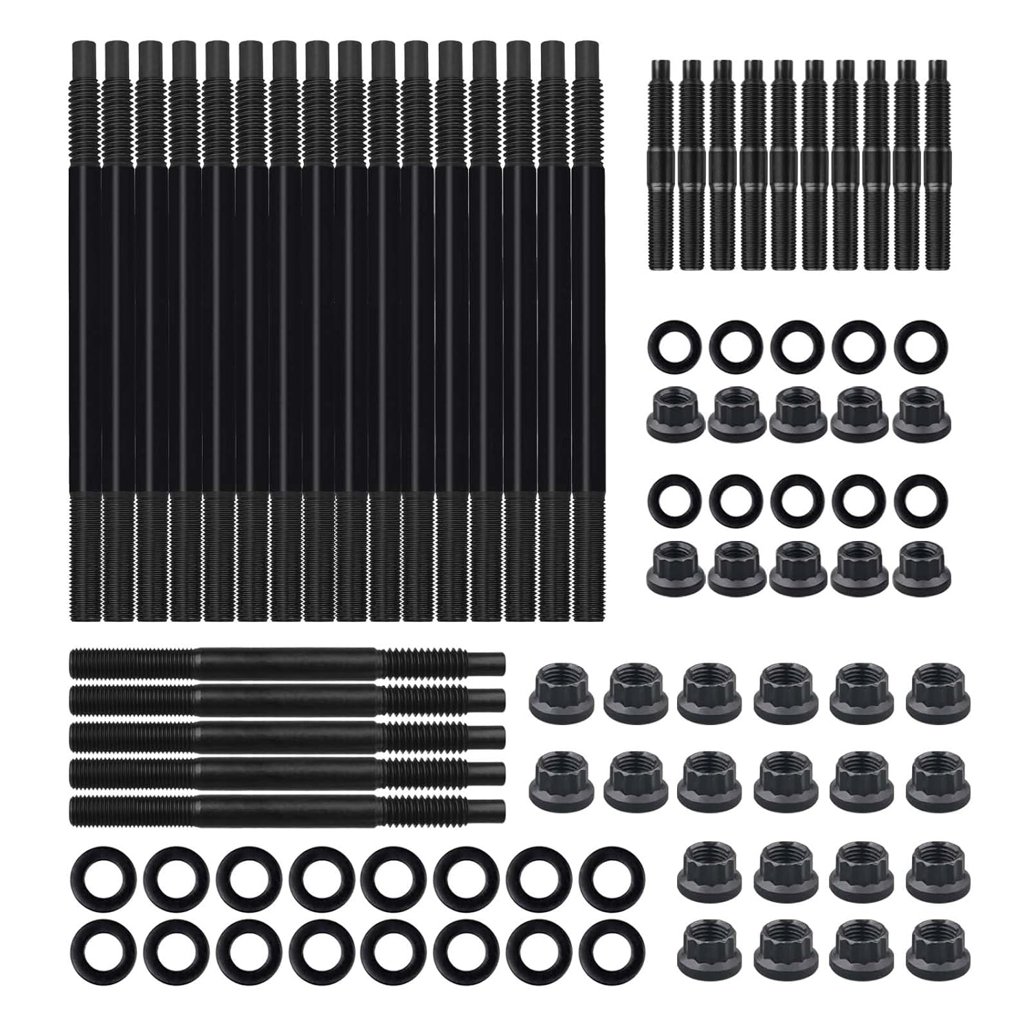 MR HELLO LS Head Studs Kit for 4.8L 5.3L 5.7L 6.0L LS1 LS6 LQ9 Engine