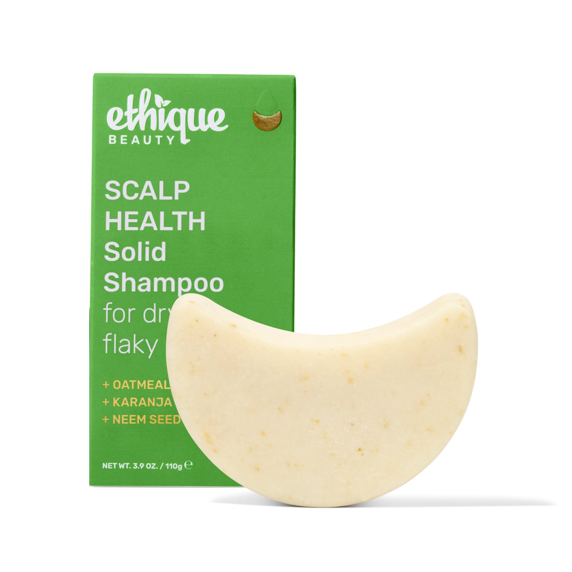 Ethique Scalp Health Shampoo Bar for Itchy, Dry, Flaky Scalps with Oatmeal