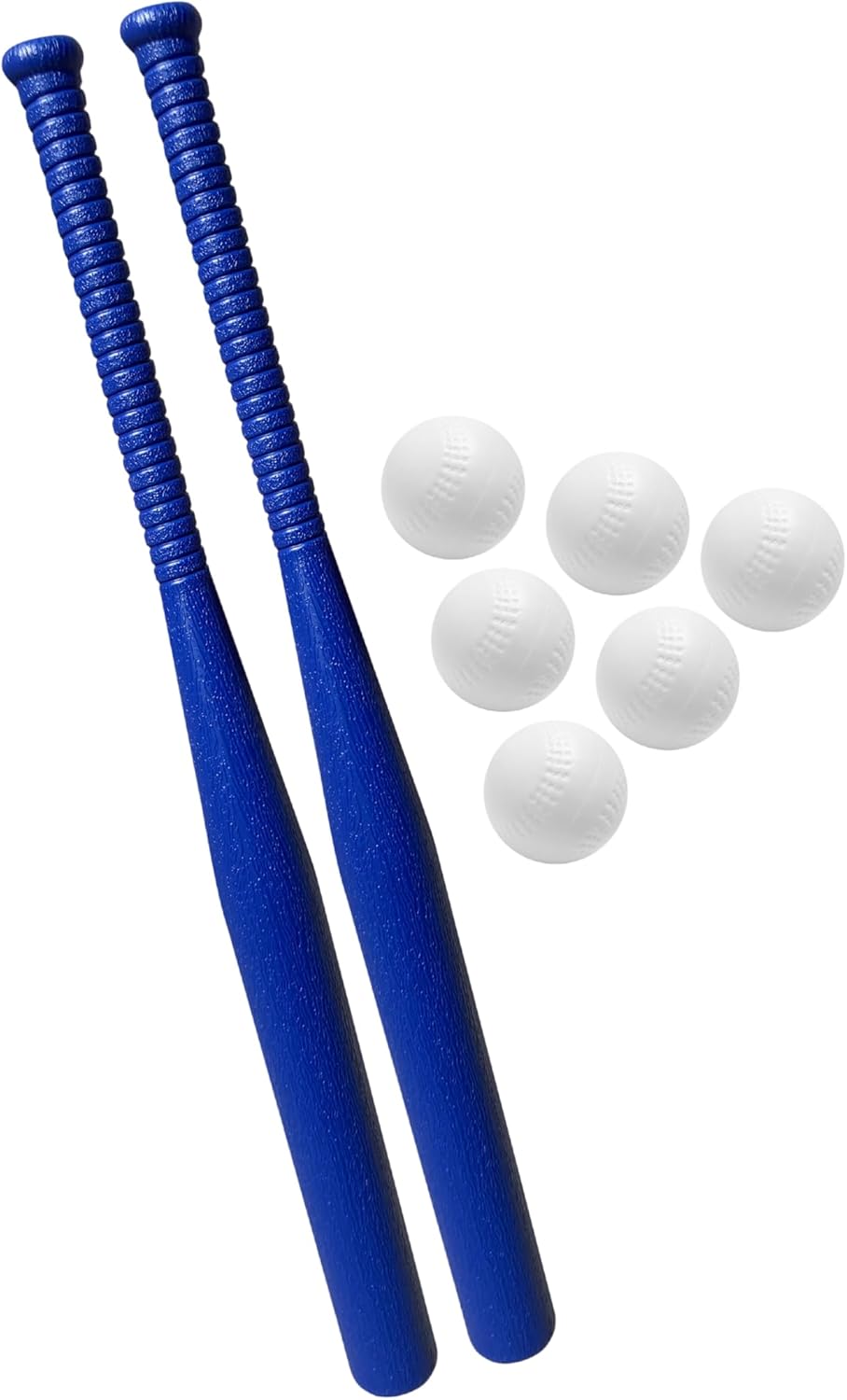 BAMMAX Backyard Baseball Set Includes 2 Plastic Bats and 6 Plastic Baseballs
