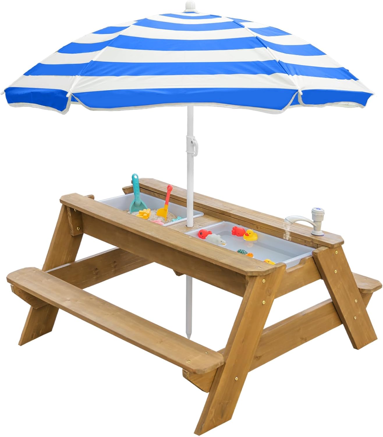 ARLIME 3-in-1 Sand & Water Table