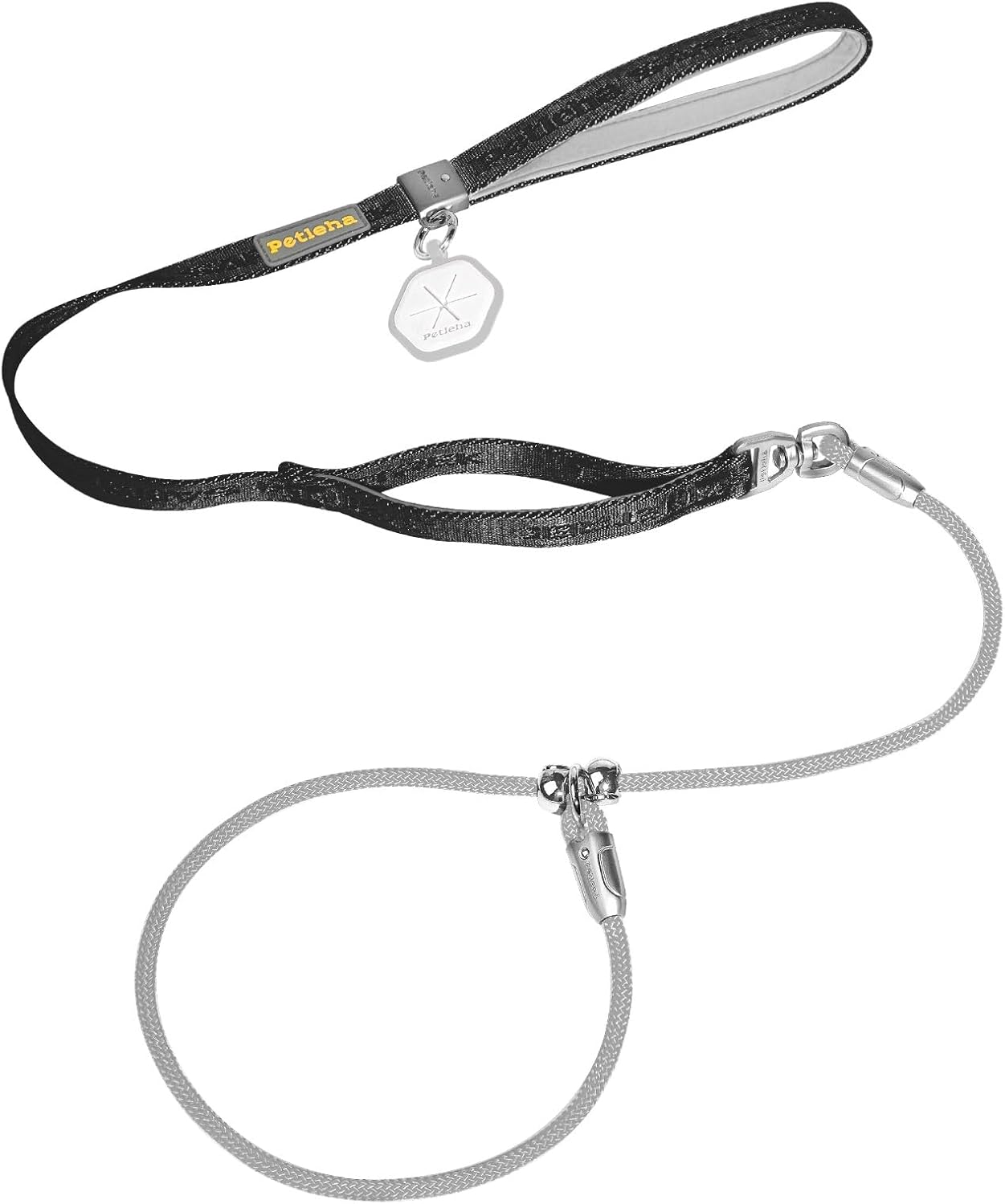 WOINXENN Dog Slip Leash with Double Padded Handles