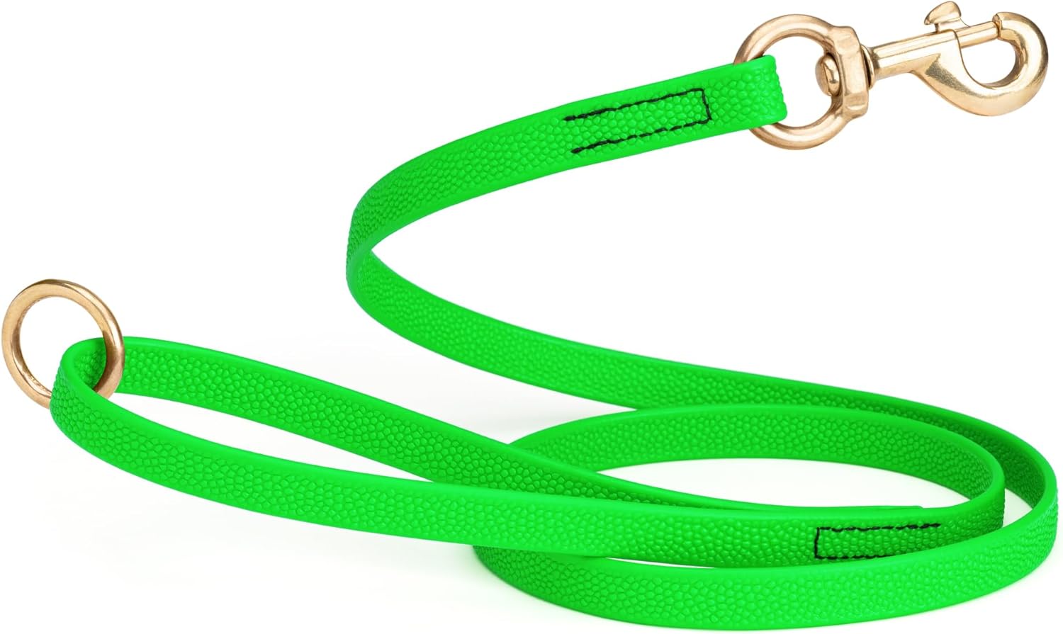 Viper Biothane Dog Leash with No-Slip Pebble Emboss, 5 ft, Solid Brass Hardware