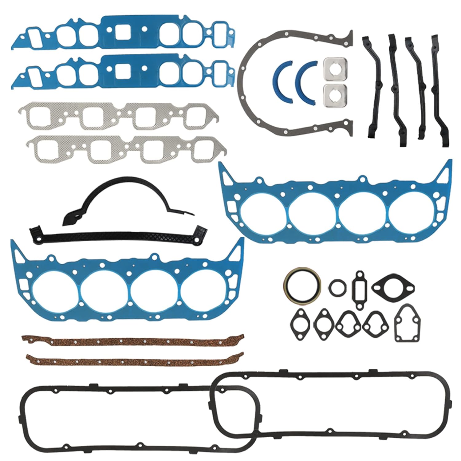 munirater Full Complete Gasket Set Replacement for BBC Big Block 454 427 396 V8 Ks2679 260-1009, 260-1270, KS2679, KS2618