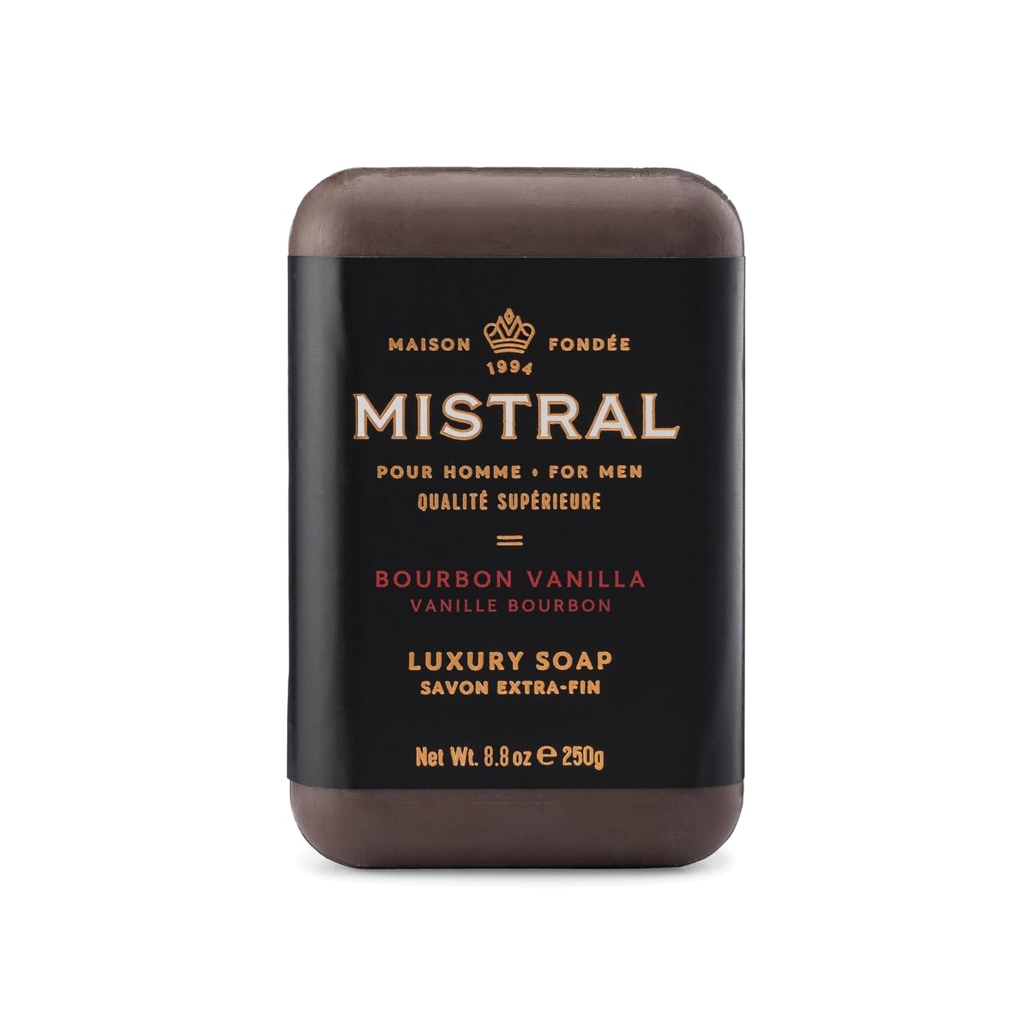 Mistral Bourbon Vanilla Luxury Bar Soap for Men